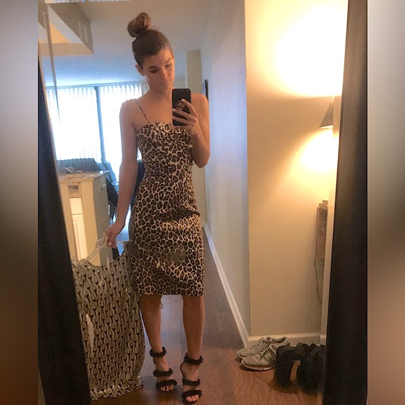 Cache Women’s Leopard Print Midi Dress - Picture 3 of 6